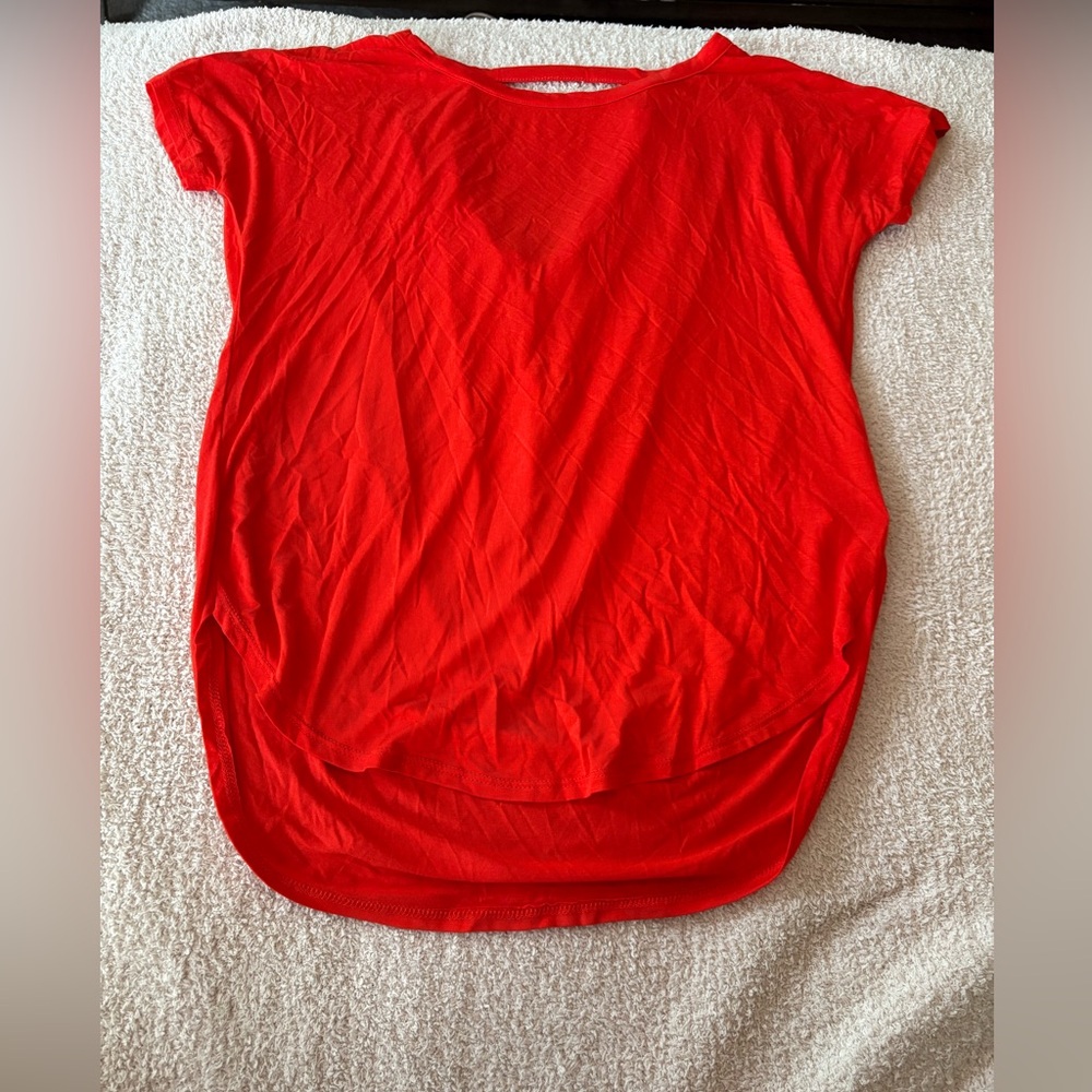 Cherish Red Relaxed Short Sleeve Tee
